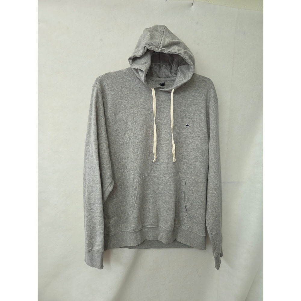 Crown & Ivy Mens Gray Long Sleeve Pullover Hoodie Sweatshirt XL Heathered Logo